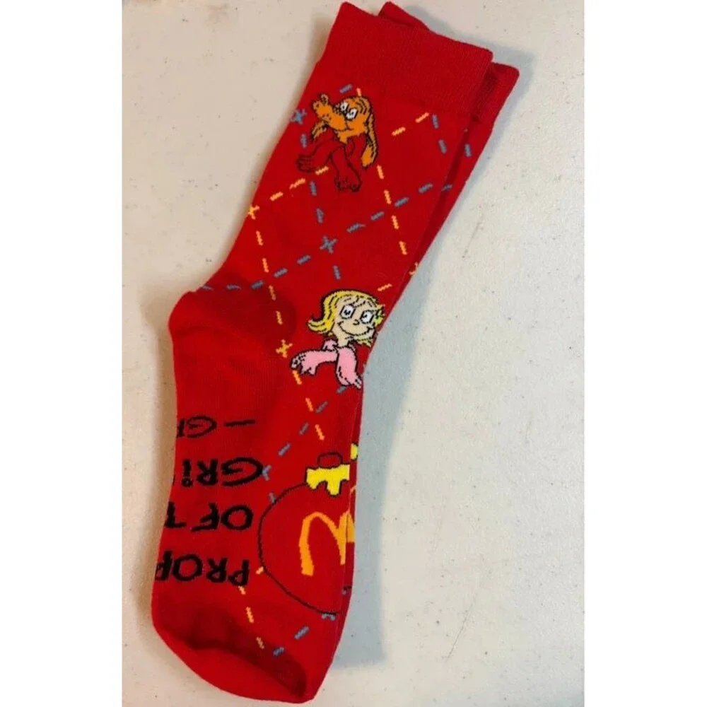 New McDonald’s grinch socks adult one size